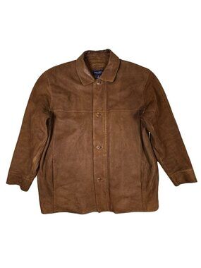 Daniel Cremieux Collection Brown Suede Jacket Sz XL Barn Chore Car Coat